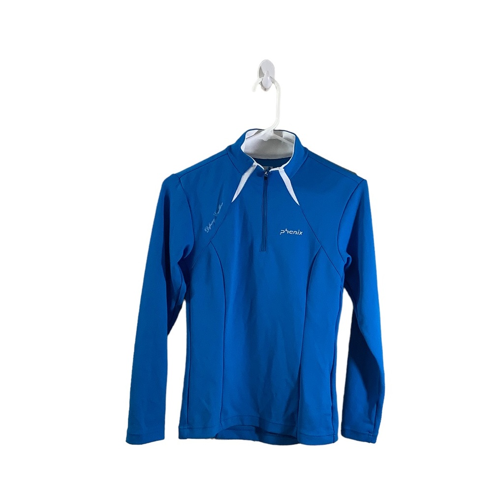 Phenix Women’s Blue Quarter Zip Baselayer Long Sleeve